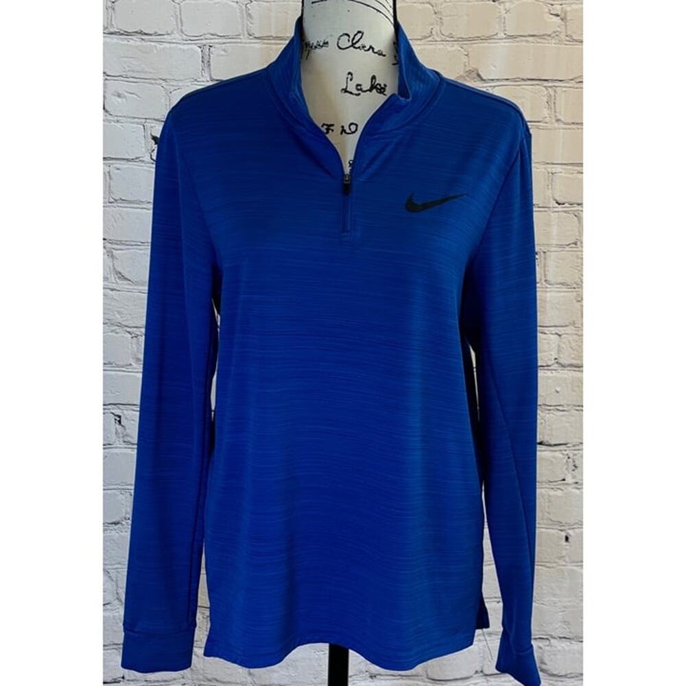 Nike Breathe Superset Men’s Royal Blue Quarter Zip Pullover (Size M)